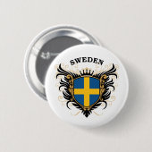 Zweden Ronde Button 5,7 Cm (Voorkant /achterkant)