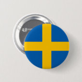 Zweden Ronde Button 5,7 Cm (Voorkant /achterkant)