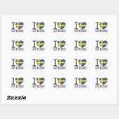 Zweden Ronde Sticker (Vel)