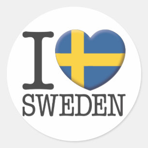 Zweden Ronde Sticker