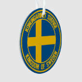 Zweden Round Emblem Ornament (voorkant)