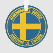 Zweden Round Emblem Ornament (voorkant)