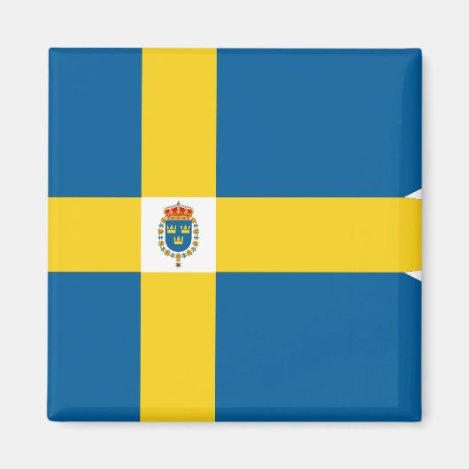 Zweden-Royal, Zweedse vlag Magneet (Voorkant)