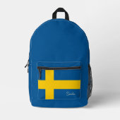 Zweden, rugzak, Zweedse vlag / patriottisch Bedrukte Rugzak (Voorkant)
