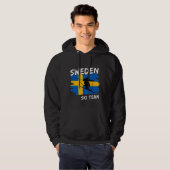 Zweden Ski Hoodie (Voorkant volledig)