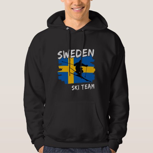 Zweden Ski Hoodie (Voorkant)
