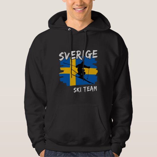 Zweden Ski Hoodie (Voorkant)