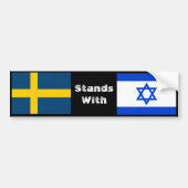 Zweden staat met Israël Bumpersticker (Voorkant)