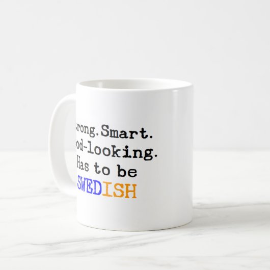 zweden sterk koffiemok (Voorkant links)