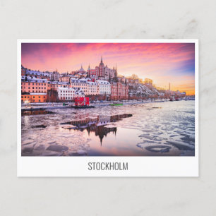 Zweden, Stockholm-briefkaart Feestdagenkaart