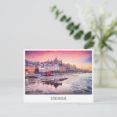 Zweden, Stockholm-briefkaart Feestdagenkaart (Staand voorkant)