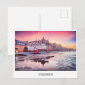 Zweden, Stockholm-briefkaart Feestdagenkaart (Voorkant / Achterkant)