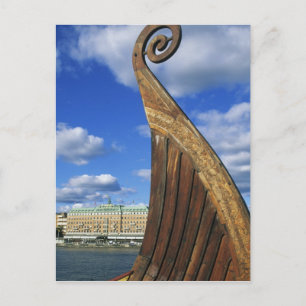 Zweden, Stockholm, haven, vanuit Gamla Stan, Briefkaart