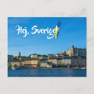 Zweden Stockholm Hej Sverige Postkruising Briefkaart