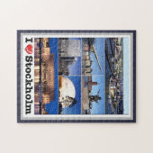 Zweden - Stockholm - I Love - Legpuzzel (Horizontaal)