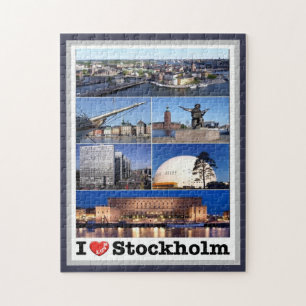 Zweden - Stockholm - I Love - Legpuzzel