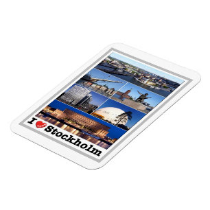 Zweden - Stockholm - I Love - Magneet