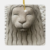 Zweden Stone Lion Statue Stockholm Foto Keramisch Ornament (Voorkant)