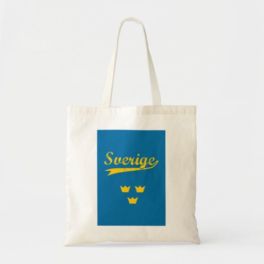 Zweden, Sverige, 3 kronen Tote Bag (Voorkant)