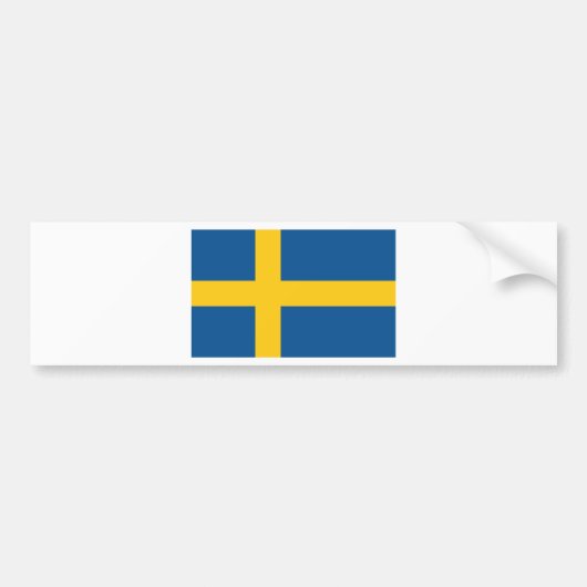 Zweden / Sverige Bumpersticker (Voorkant)