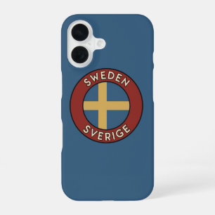 Zweden Sverige iPhone 16 Hoesje