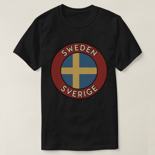 Zweden Sverige T-shirt (Design voorkant)