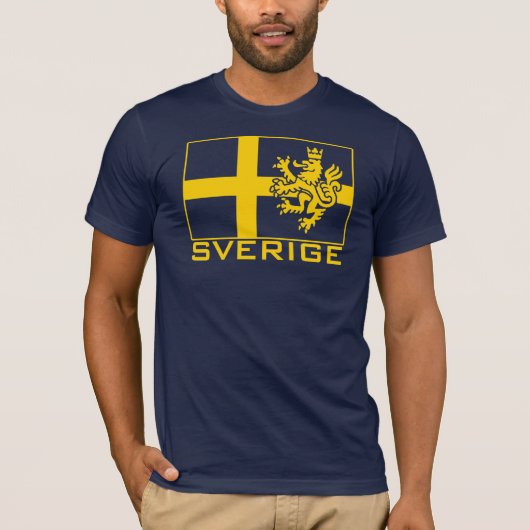 Zweden Sverige T-shirt (Voorkant)