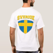 Zweden t-Shirt-schild T-shirt (Achterkant)