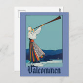 Zweden, tekst toevoegen, briefkaart (Voorkant / Achterkant)