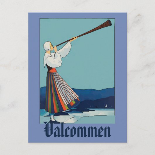 Zweden, tekst toevoegen, briefkaart (Voorkant)