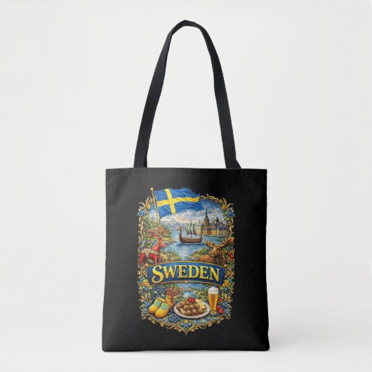 Zweden Tote Bag (Voorkant)