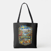 Zweden Tote Bag (Achterkant)