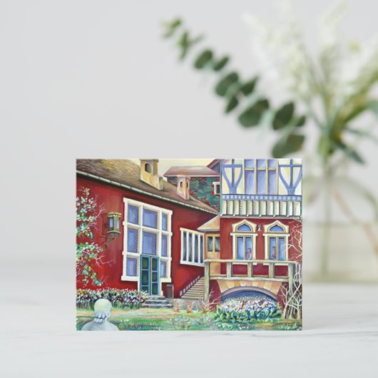 Zweden, traditioneel landschap briefkaart (Staand voorkant)