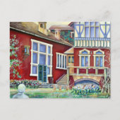 Zweden, traditioneel landschap briefkaart (Voorkant)