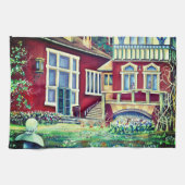 Zweden, traditioneel landschap theedoek (Horizontaal)