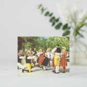 Zweden, traditioneel Zweeds dansen Briefkaart (Staand voorkant)