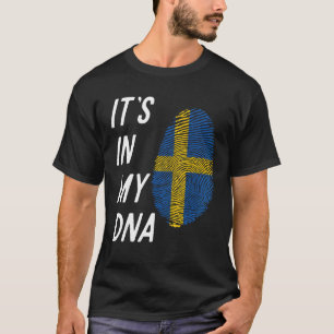 Zweden Trotse Zweed Vlag Staatsvlag DNA Vlag Land T-shirt
