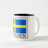 Zweden Tweekleurige Koffiemok (Voorkant rechts)