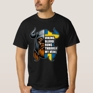 Zweden Viking Bloed loopt door mijn veins Vikings T-shirt
