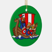 Zweden - Viking kerstversiering Keramisch Ornament (Rechts)