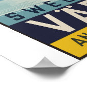 Zweden - Vintage Travel Poster (Hoek)