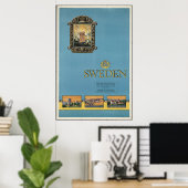 Zweden Vintage Travel Poster en Retro Prints (Thuiskantoor)
