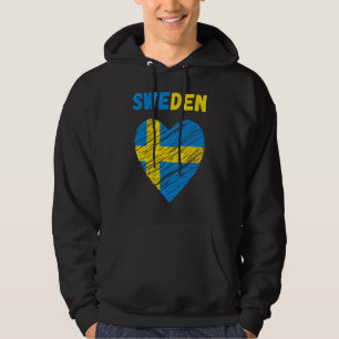 Zweden Vlag Holiday Zweden Hart Zweedse vlag Hoodie