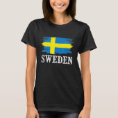  Zweden Vlag I Love Zweden T-shirt (Voorkant)