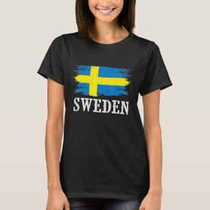  Zweden Vlag I Love Zweden T-shirt