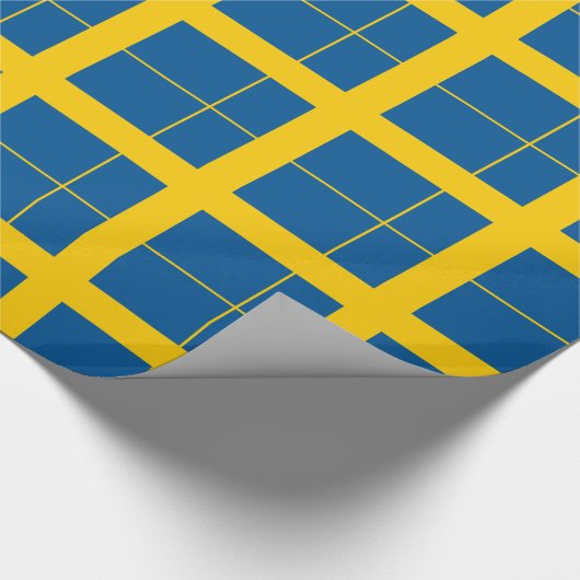 Zweden Vlag Inpakpapier (Hoek)