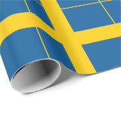 Zweden Vlag Inpakpapier (Rol Hoek)
