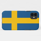 Zweden Vlag iPhone 5 hoesje (hoge kwaliteit) (Achterkant (horizontaal))