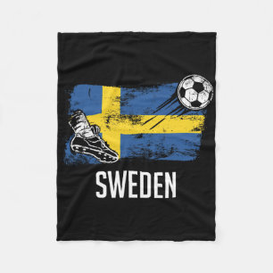 Zweden Vlag Jersey Zweeds Voetbalteam Zweeds Fleece Deken