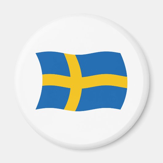 Zweden Vlag Magneet (Voorkant)